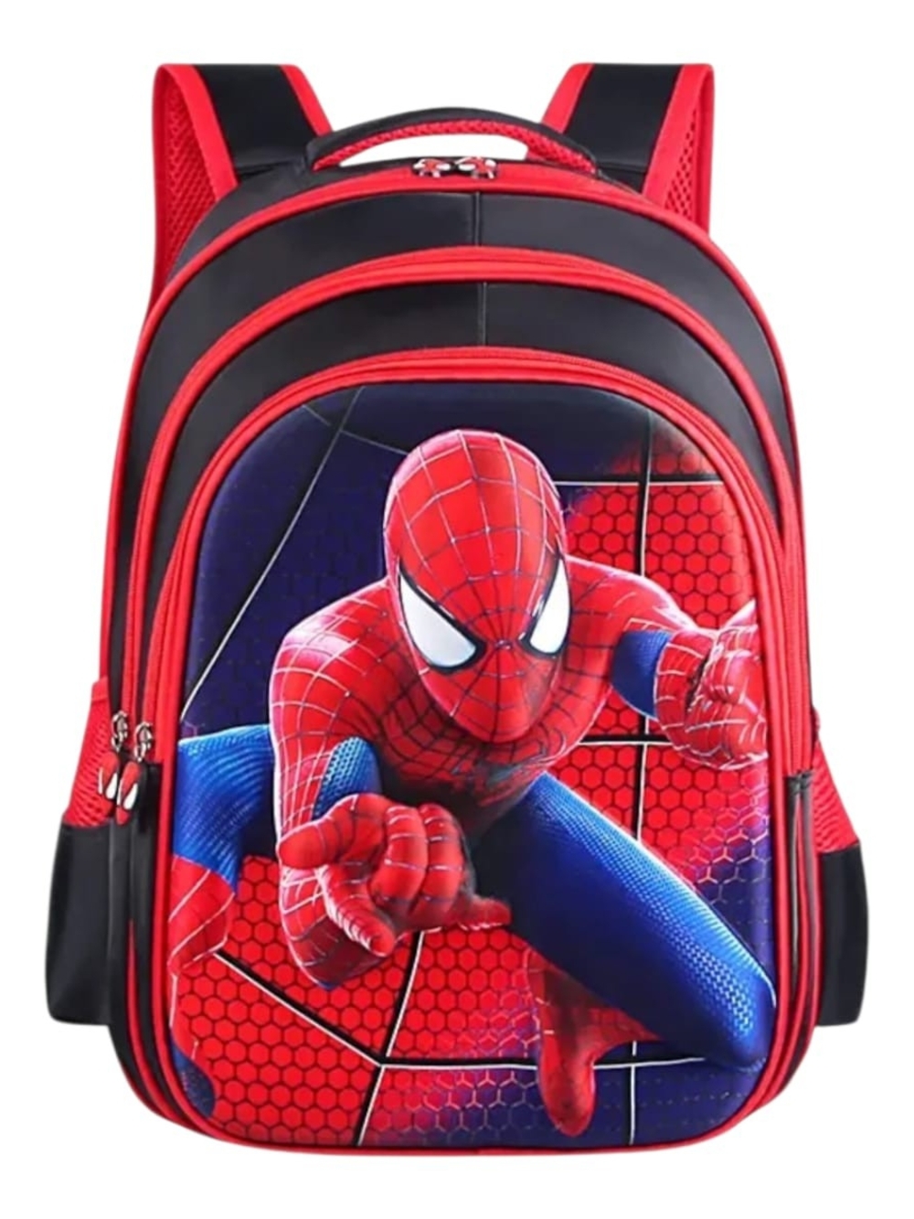 Boys Red and Black School Backpack